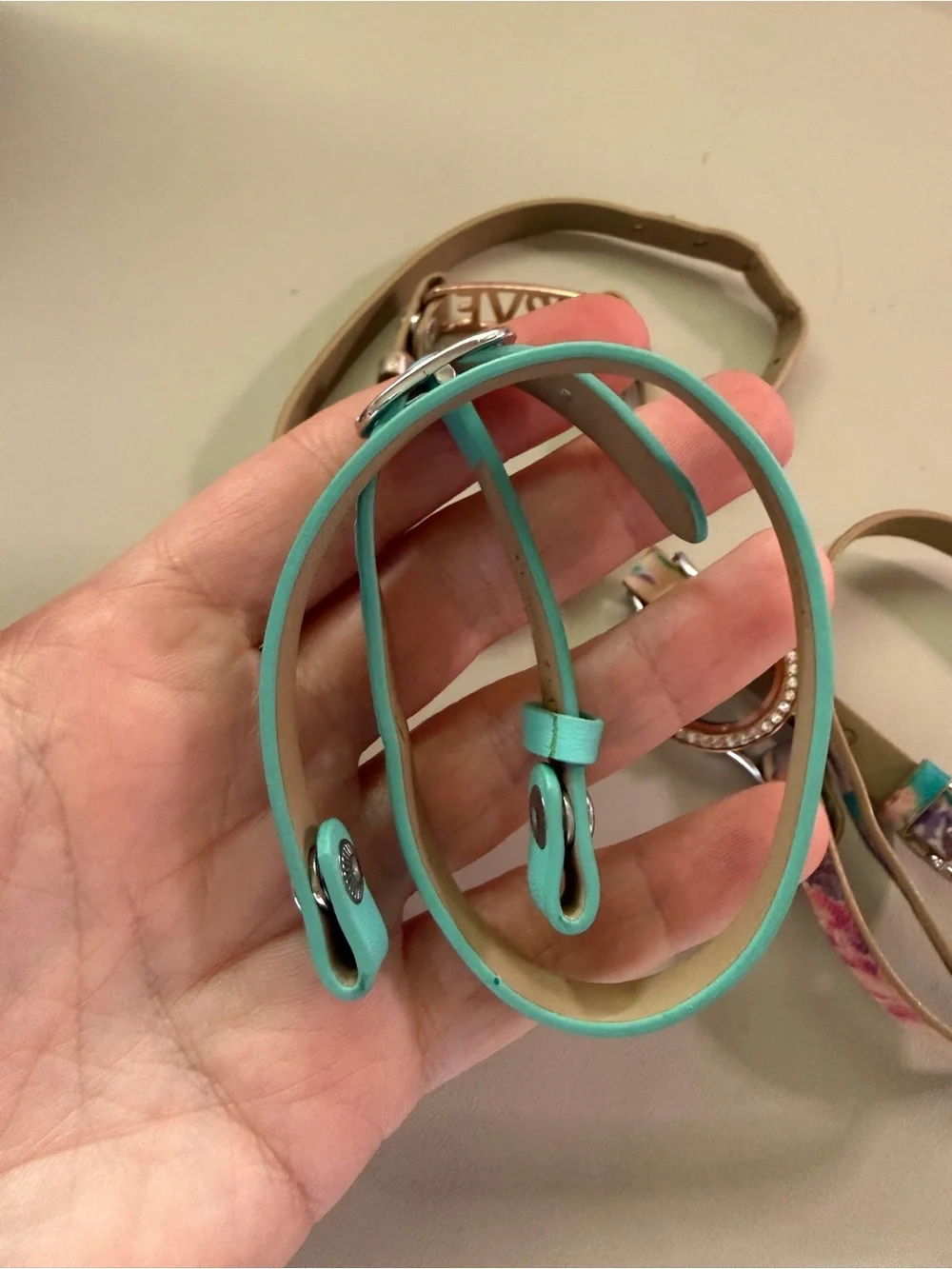 Set of 3 Origami Owl Leather Wrap Bracelets